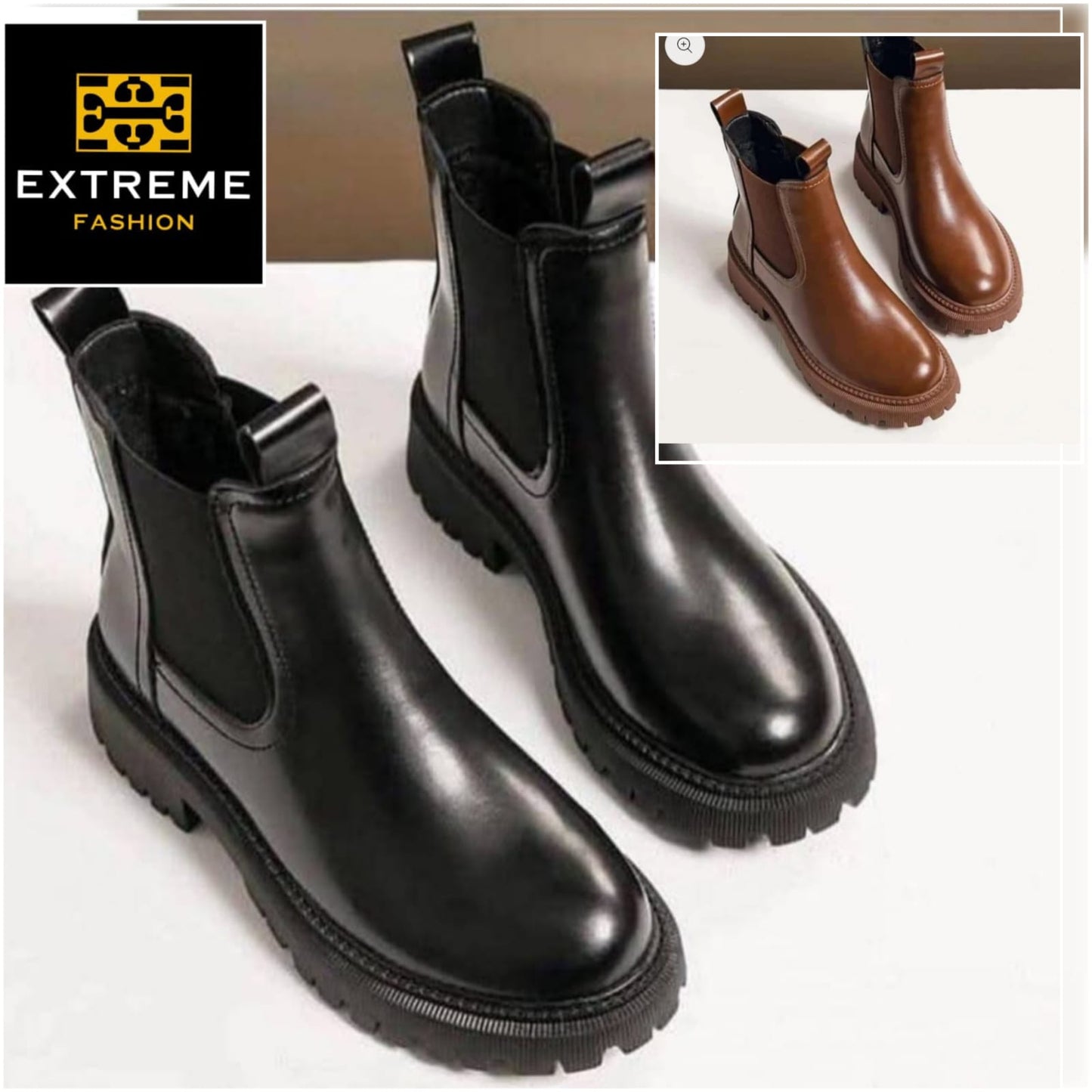 ankle chunky boots