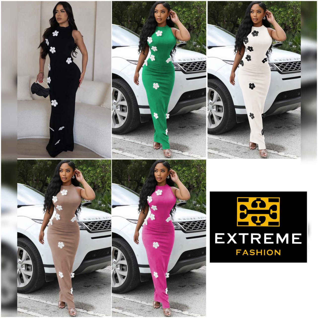 sleeveless knitted bodycon dress