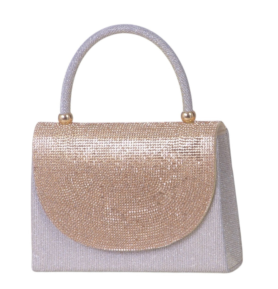 Gold Sparkle Top Handle Bag