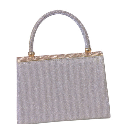 Gold Sparkle Top Handle Bag