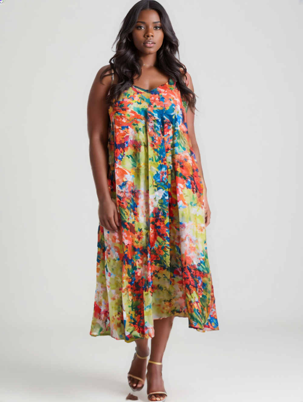 Floral Print Maxi Dress