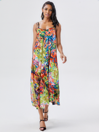 Floral Print Maxi Dress