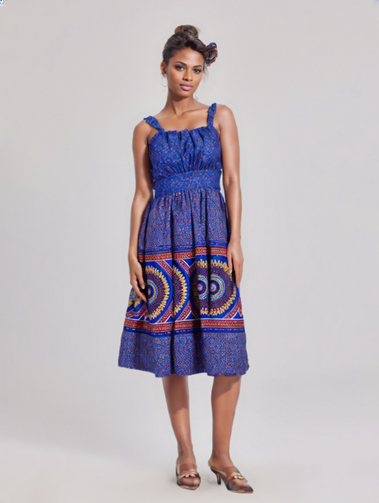 African Print Maxi Dress