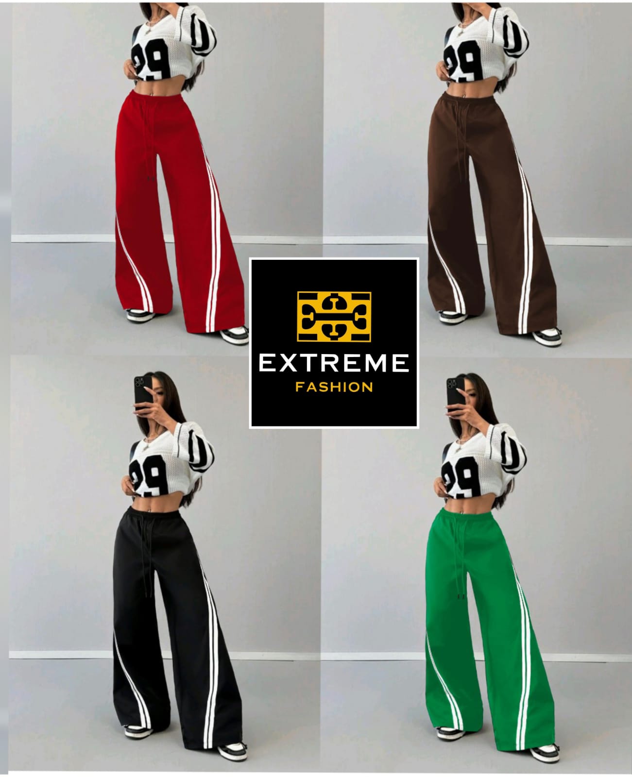 effortlessly stylish in the high waisted drawstrings pants