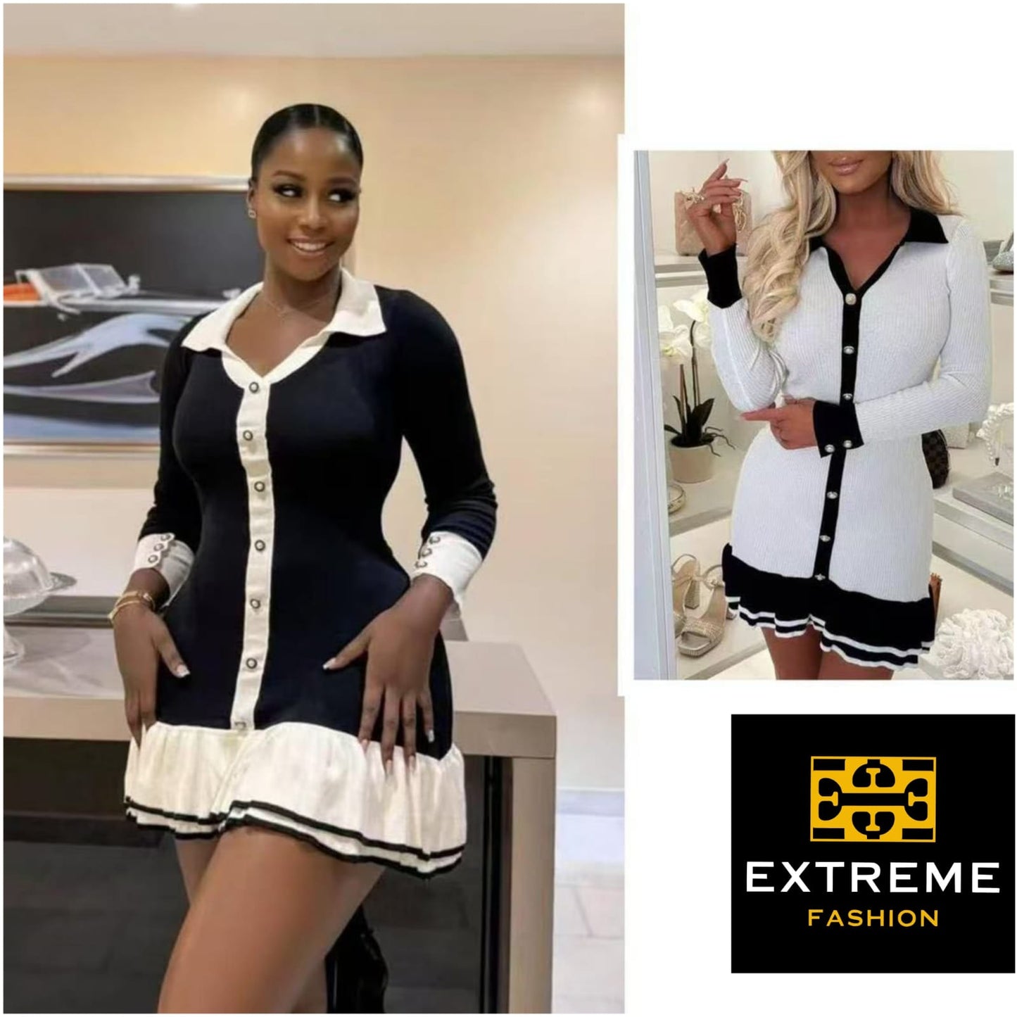knitted mini dress