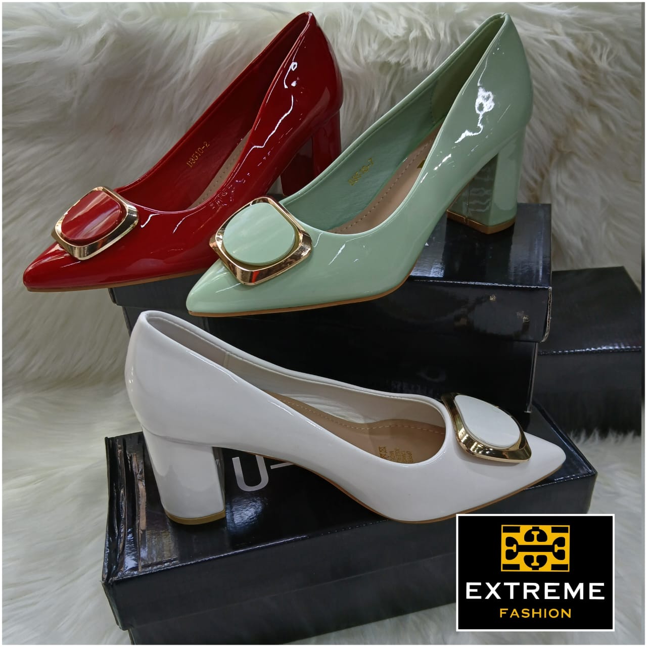pointed block heel