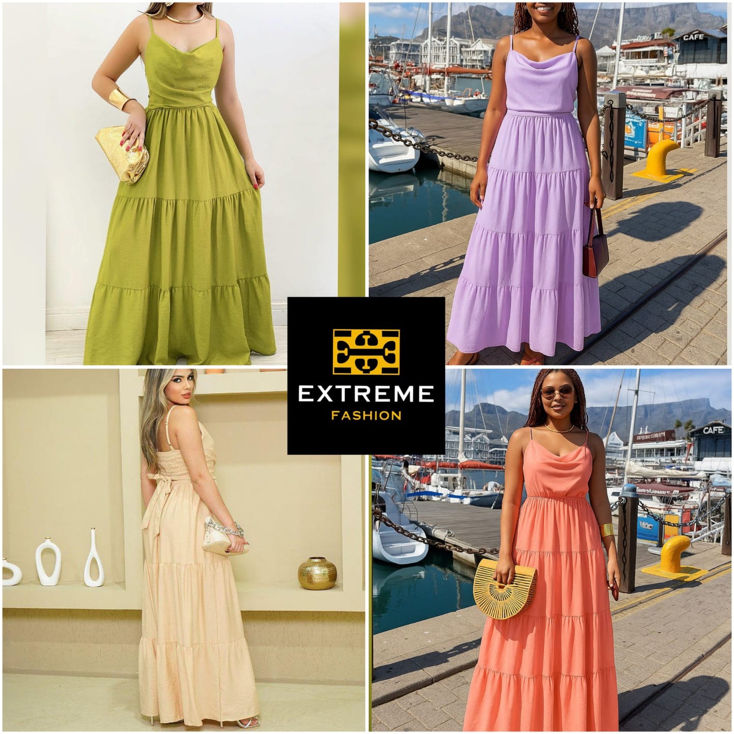 strap patchwork dress